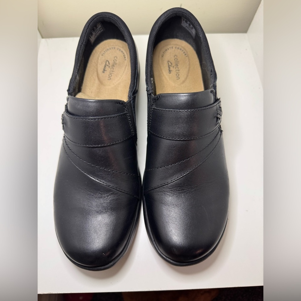 Clarks Angie Pearl Slip-On Shoes Women’s size 9.5 black